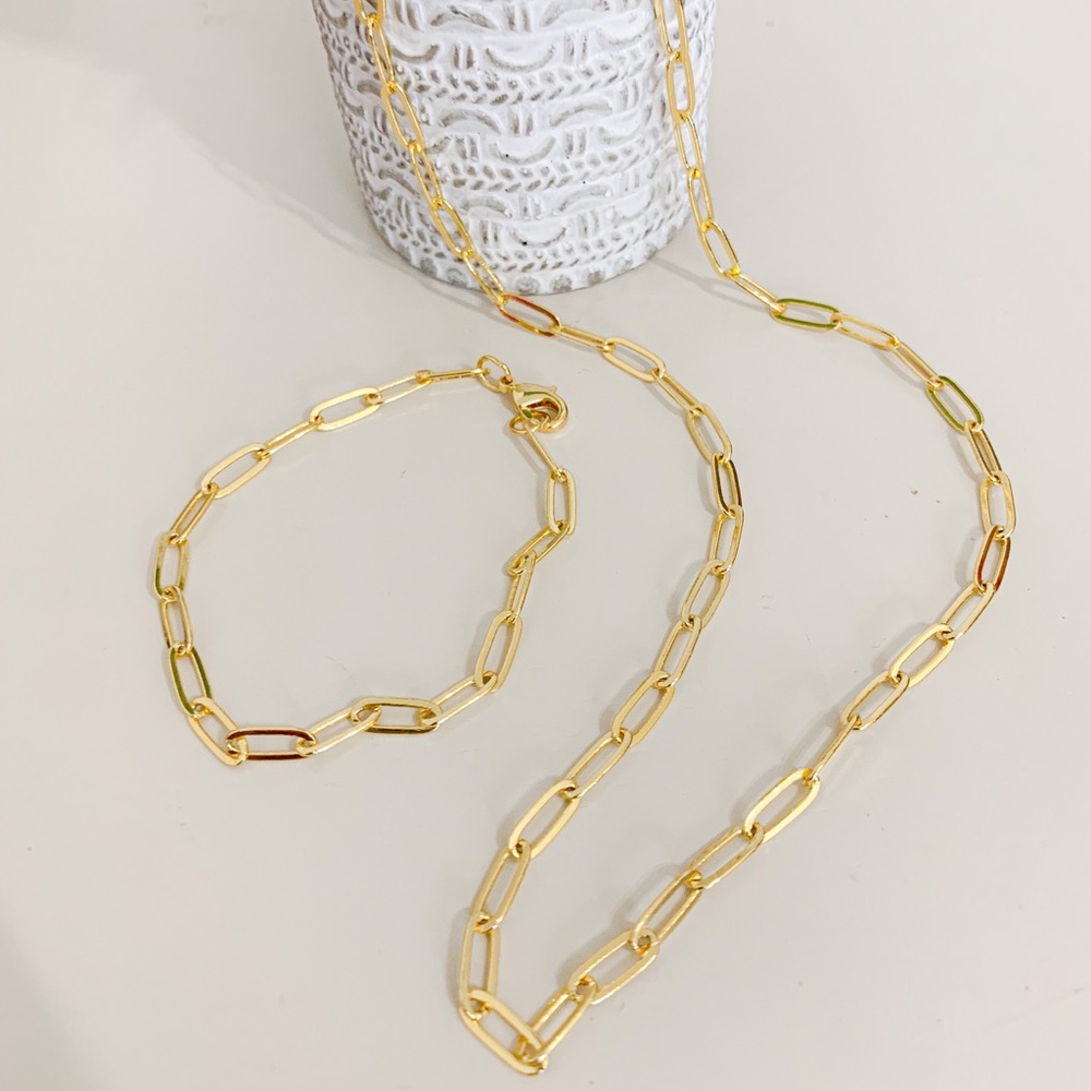 🎉HP🎉 Paper Clip Bracelet |14k Gold Filled - Picture 6 of 6